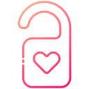 external Door-Hanger-valentine-love-bearicons-gradient-bearicons icon