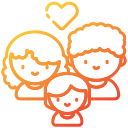 external Family-happiness-bearicons-gradient-bearicons-2 icon