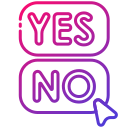 external No-yes-or-no-bearicons-gradient-bearicons-2 icon