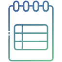 external Notepad-clipboards-and-notepads-bearicons-gradient-bearicons-30 icon