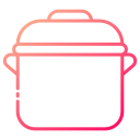 external Pot-cooking-bearicons-gradient-bearicons icon