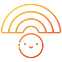 external Rainbow-happiness-bearicons-gradient-bearicons icon