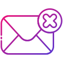 external Remove-email-bearicons-gradient-bearicons-2 icon