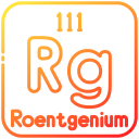 external Roentgenium-periodic-table-bearicons-gradient-bearicons icon