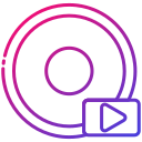 external Video-Play-audio-and-video-bearicons-gradient-bearicons-2 icon