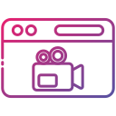 external Video-website-bearicons-gradient-bearicons icon