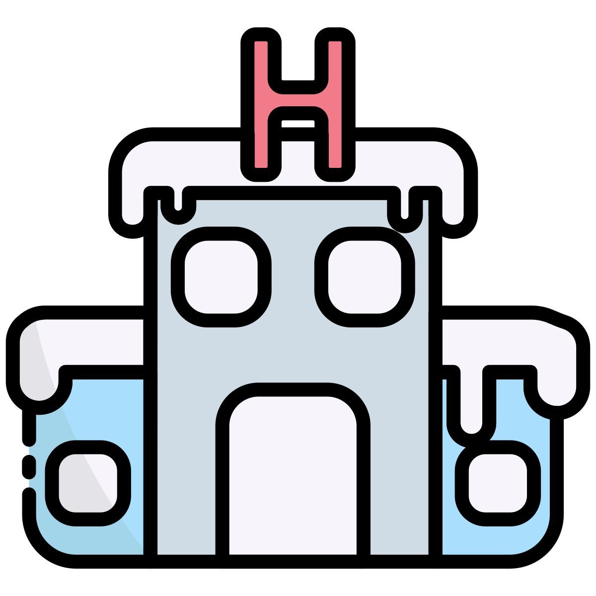 external hotel winter holiday bearicons outline color bearicons icon