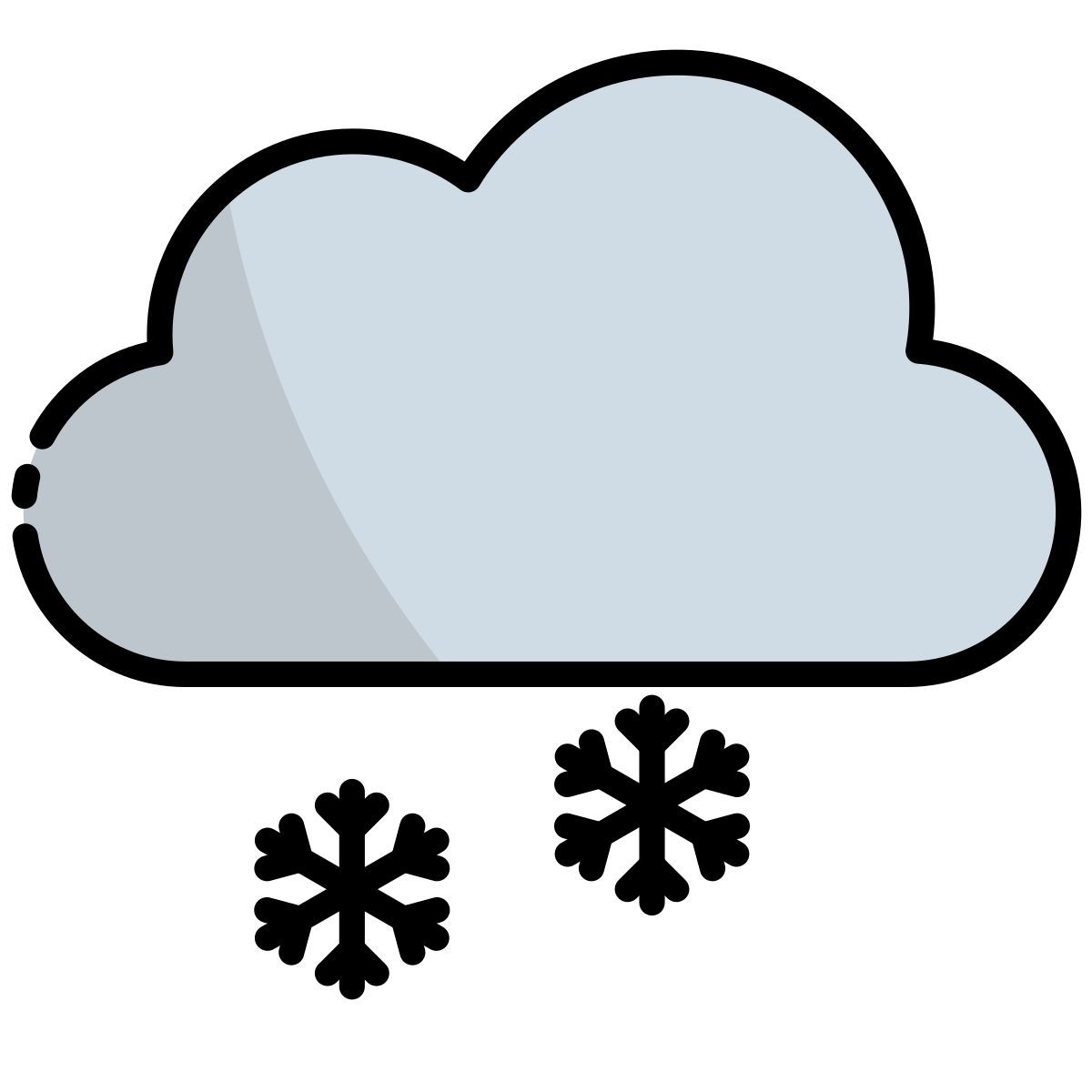 external snow winter holiday bearicons outline color bearicons icon