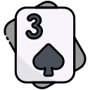 external 52-Three-of-Spades-playing-cards-bearicons-outline-color-bearicons icon