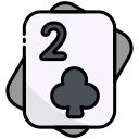 external 54-Two-of-Clubs-playing-cards-bearicons-outline-color-bearicons icon