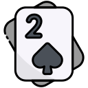 external 56-Two-of-Spades-playing-cards-bearicons-outline-color-bearicons icon