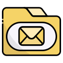 external Folder-email-bearicons-outline-color-bearicons icon
