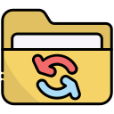external Sync-folder-bearicons-outline-color-bearicons icon