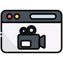 external Video-website-bearicons-outline-color-bearicons icon