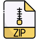 external ZIP-file-extension-bearicons-outline-color-bearicons icon