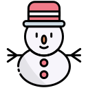 external snowman-winter-holiday-bearicons-outline-color-bearicons icon