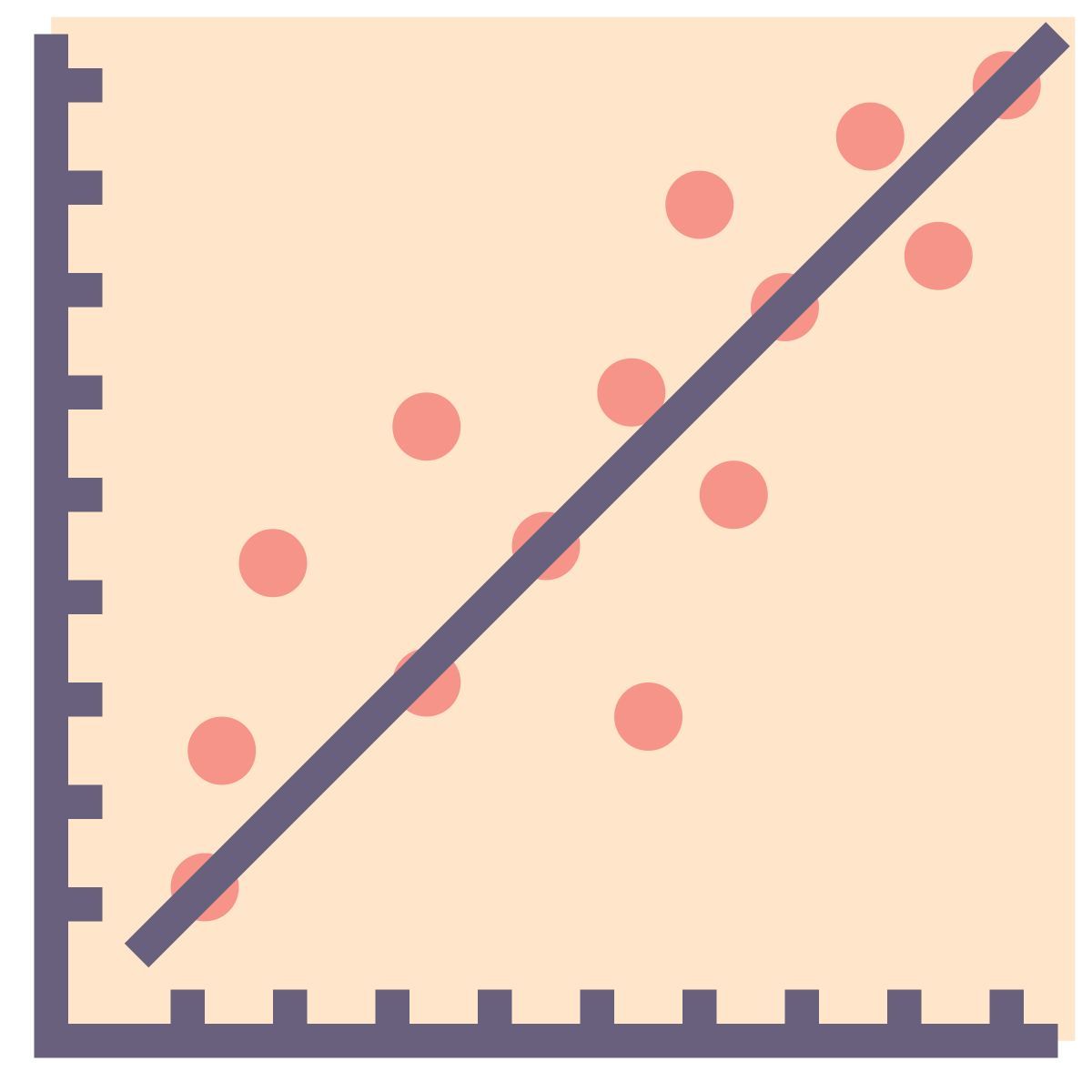linear regression icon