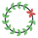 external flower-crown-celebration-becris-flat-becris icon