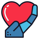 external heart-artificial-intelligence-becris-flat-becris icon
