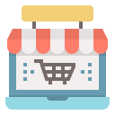 external online-shop-future-shopping-becris-flat-becris icon