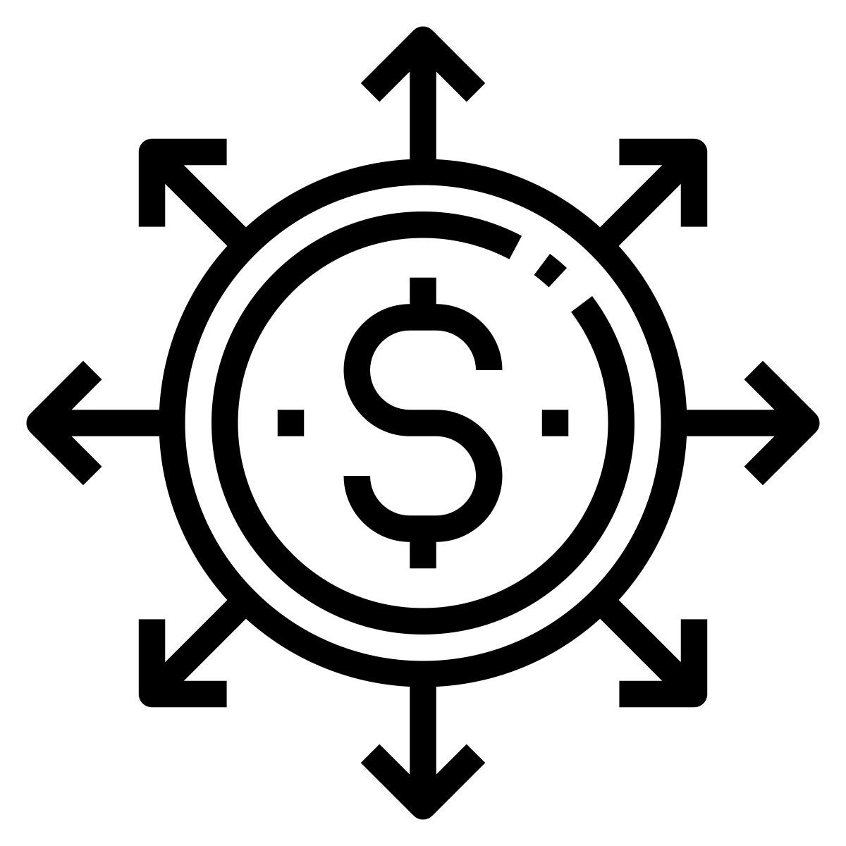 dollar coin icon