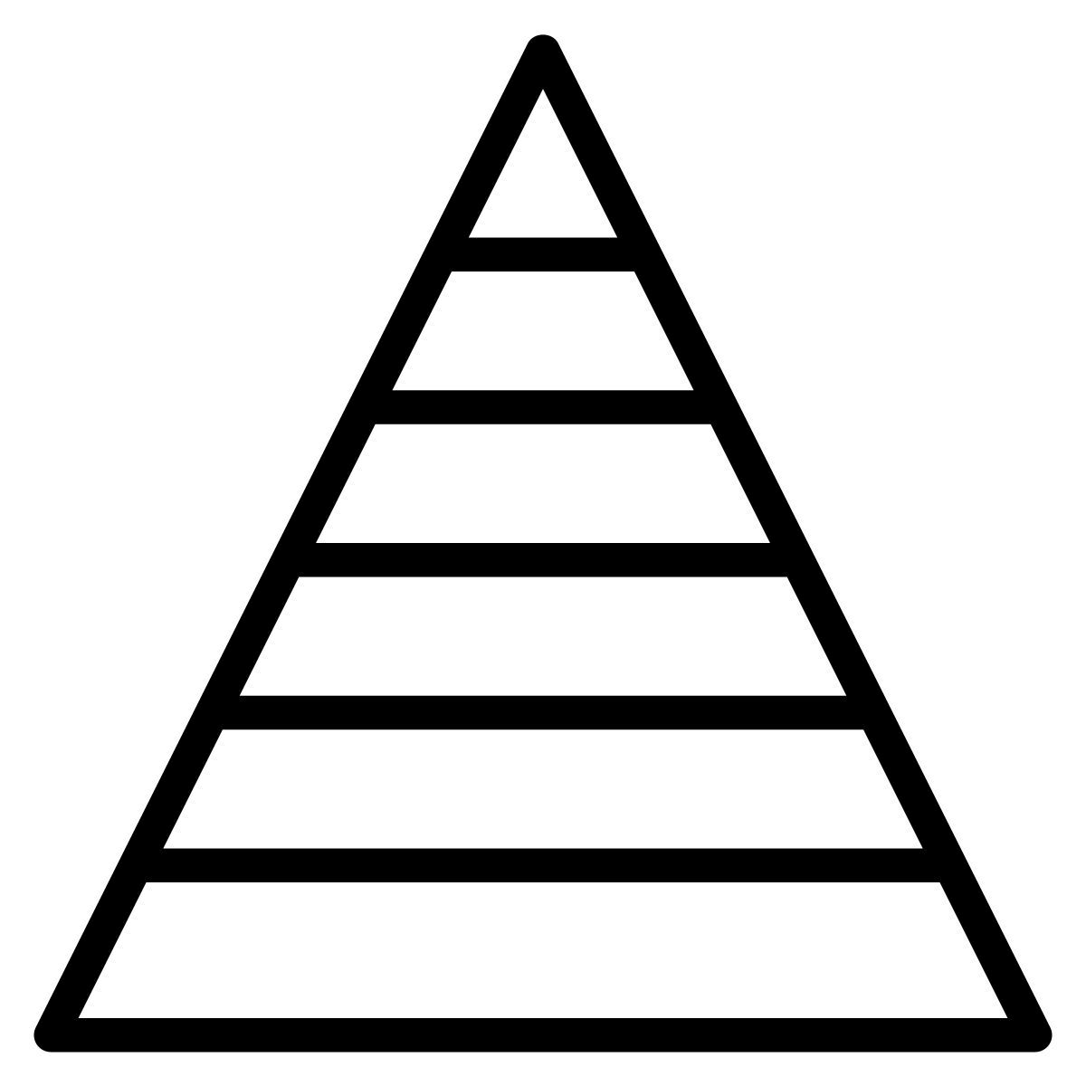 gráfico de pirâmide icon