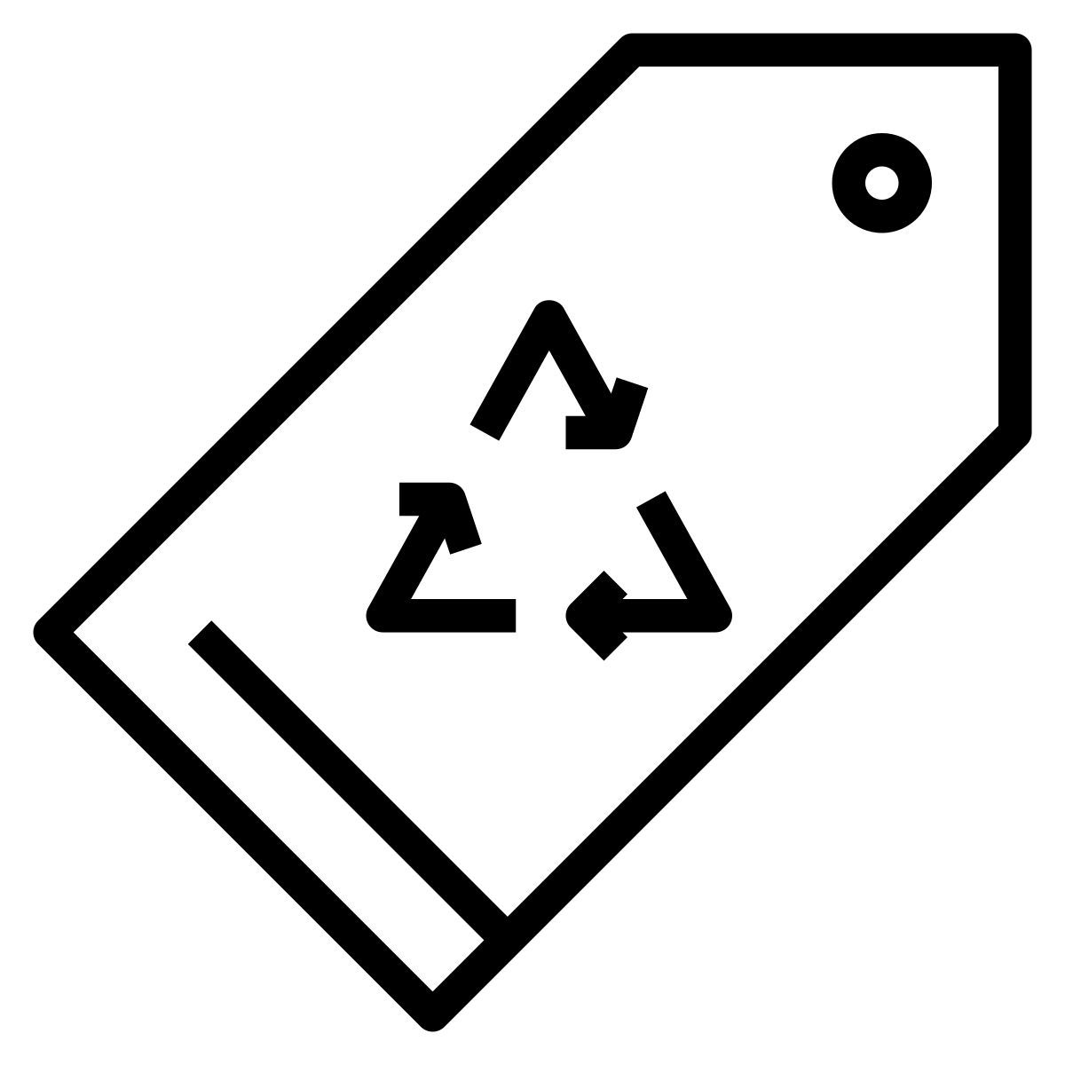 recycle tag icon