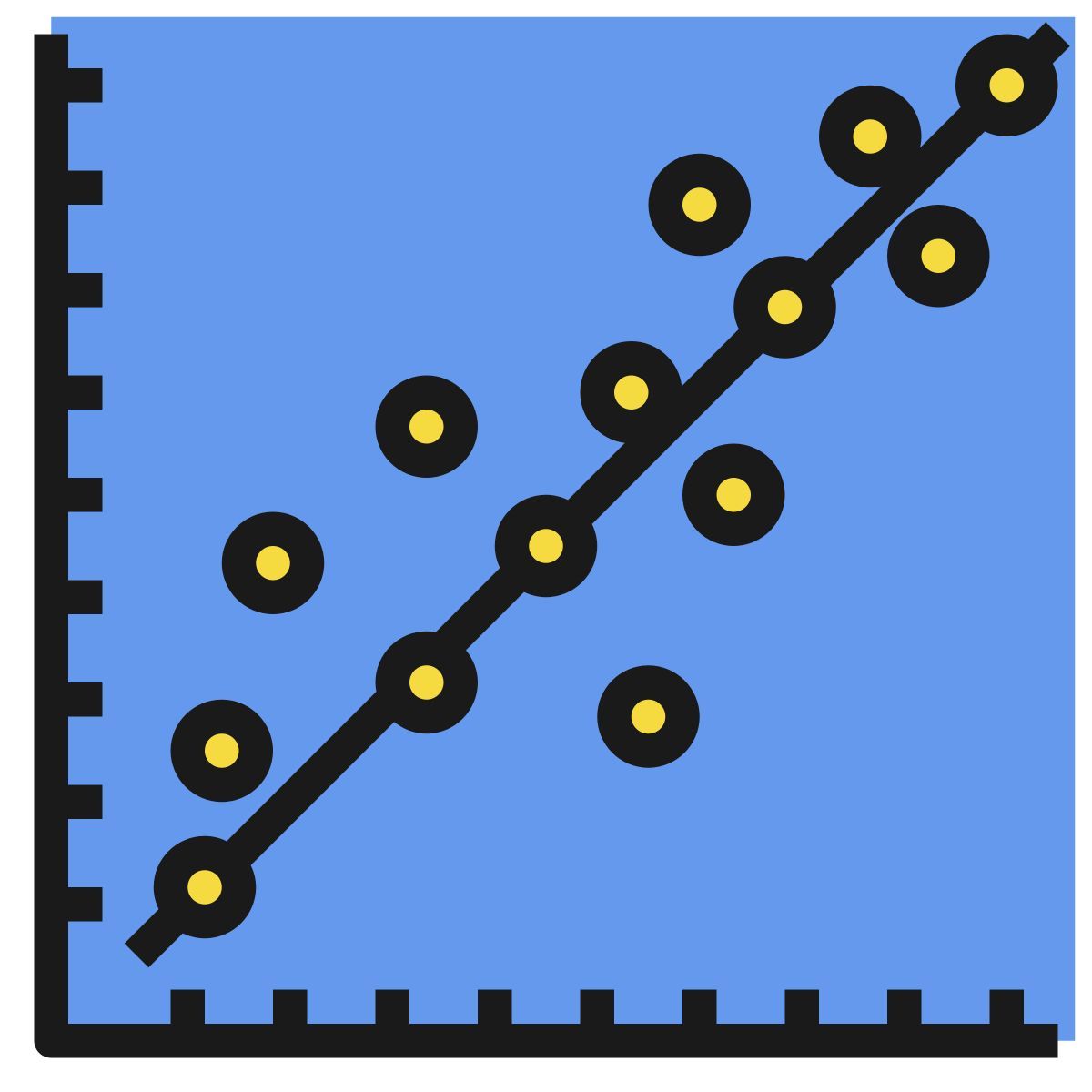 linear regression icon