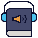 external audiobook-literary-genres-becris-lineal-color-becris icon