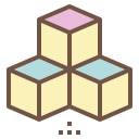external cubes-baby-becris-lineal-color-becris icon