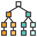external diagram-cryptocurrency-blockchain-becris-lineal-color-becris icon
