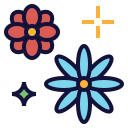 external flowers-celebration-becris-lineal-color-becris icon