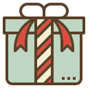 external gift-christmas-becris-lineal-color-becris icon