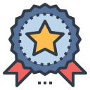 external medal-customer-loyalty-program-becris-lineal-color-becris icon