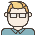 external nerd-avatars-becris-lineal-color-becris icon