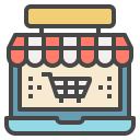 external online-shop-future-shopping-becris-lineal-color-becris icon