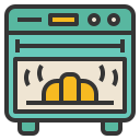 external oven-kitchen-cooking-becris-lineal-color-becris icon
