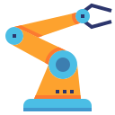 external robotic-arm-artificial-intelligence-becris-lineal-color-becris icon