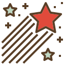 external shooting-star-christmas-becris-lineal-color-becris icon