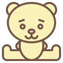external teddy-bear-baby-becris-lineal-color-becris icon