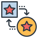 external transfer-customer-loyalty-program-becris-lineal-color-becris icon