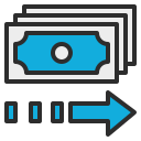 external transfer-money-banking-becris-lineal-color-becris icon