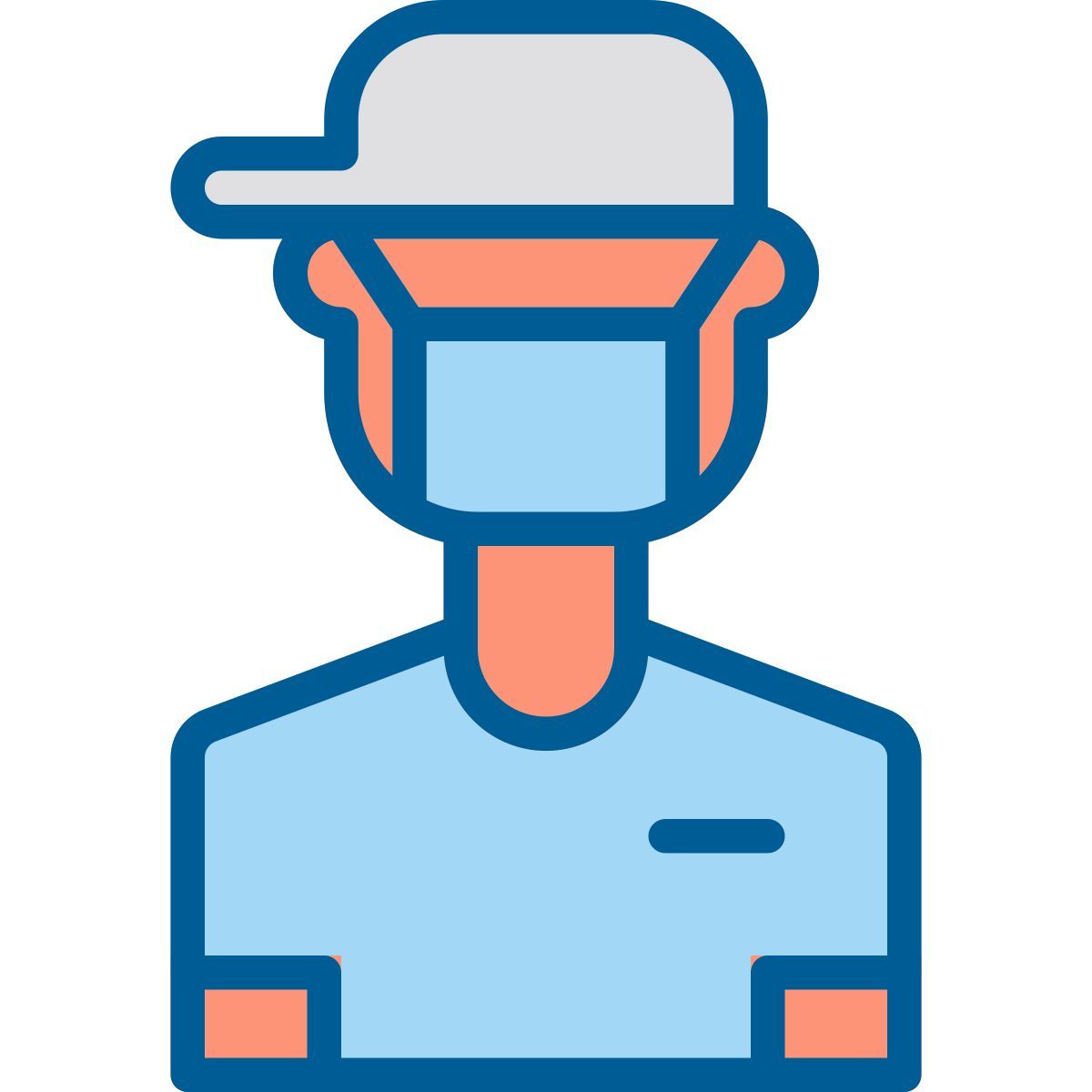 boy in mask icon