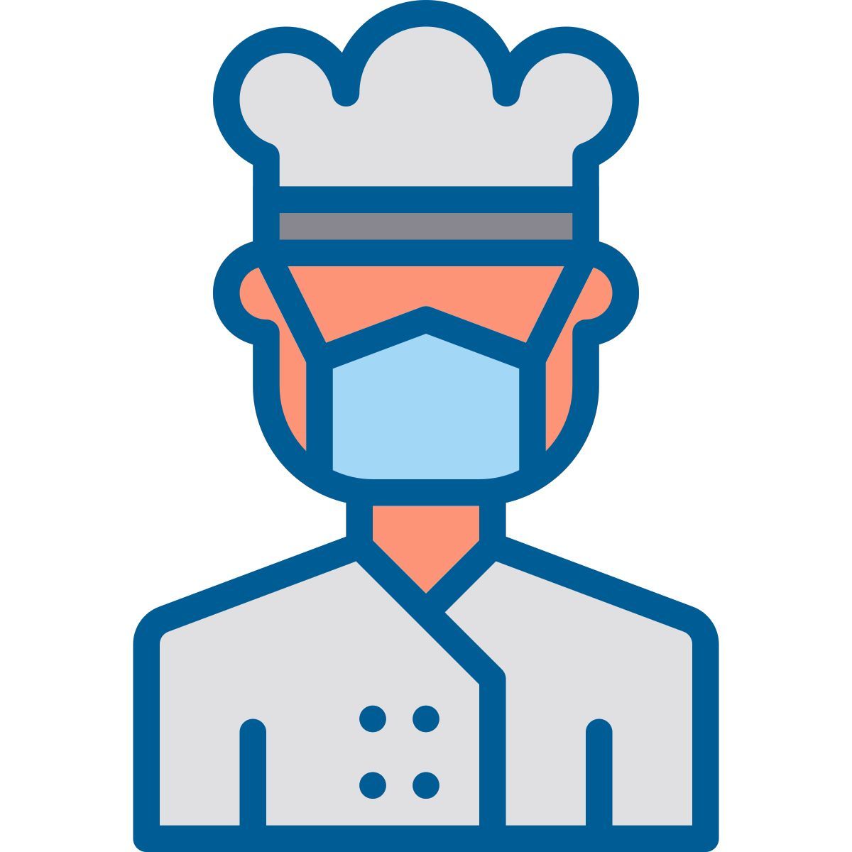 chef in mask icon