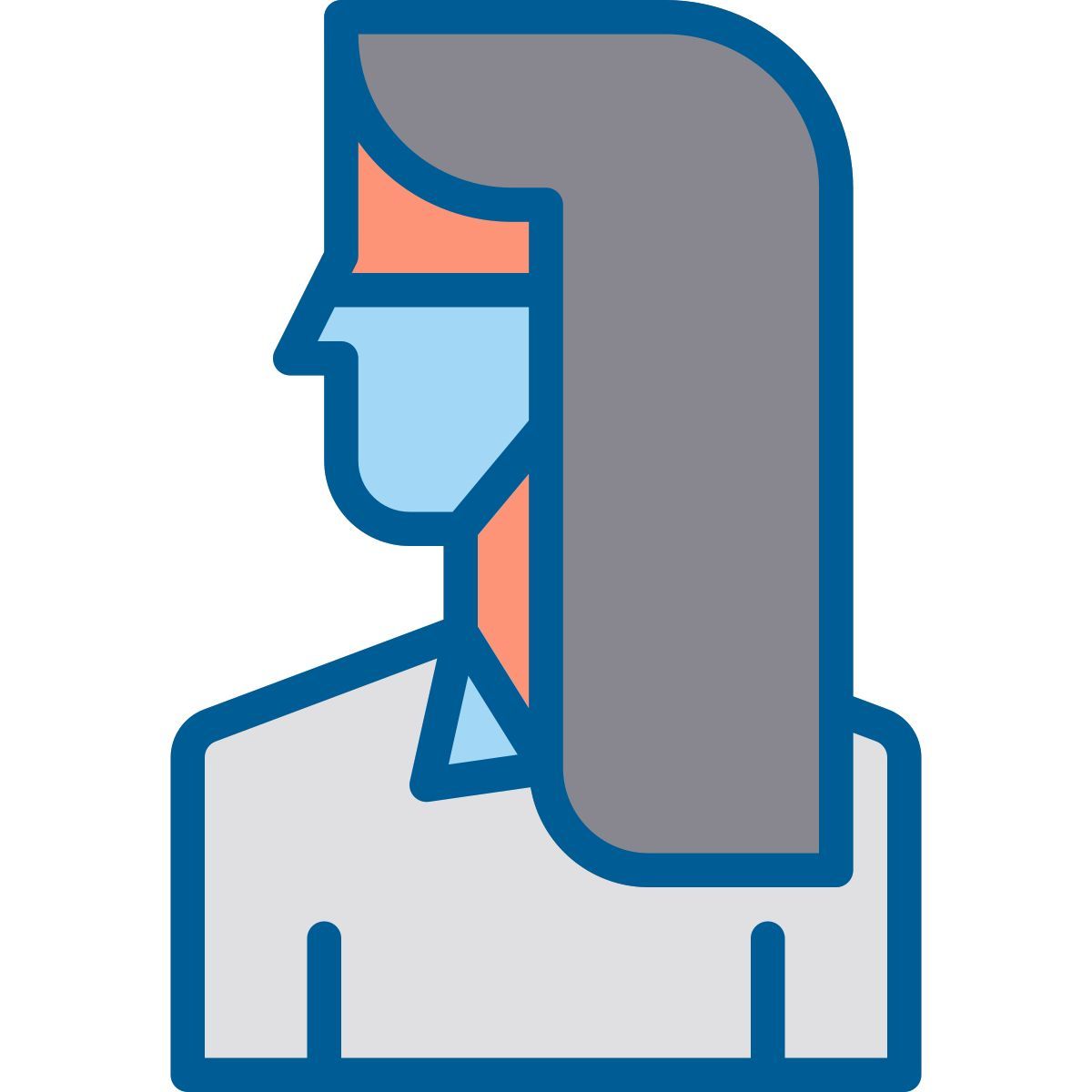 woman in mask icon