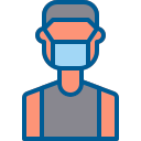 external man-avatar-avatar-wear-a-mask-berkahicon-lineal-color-berkahicon-11 icon