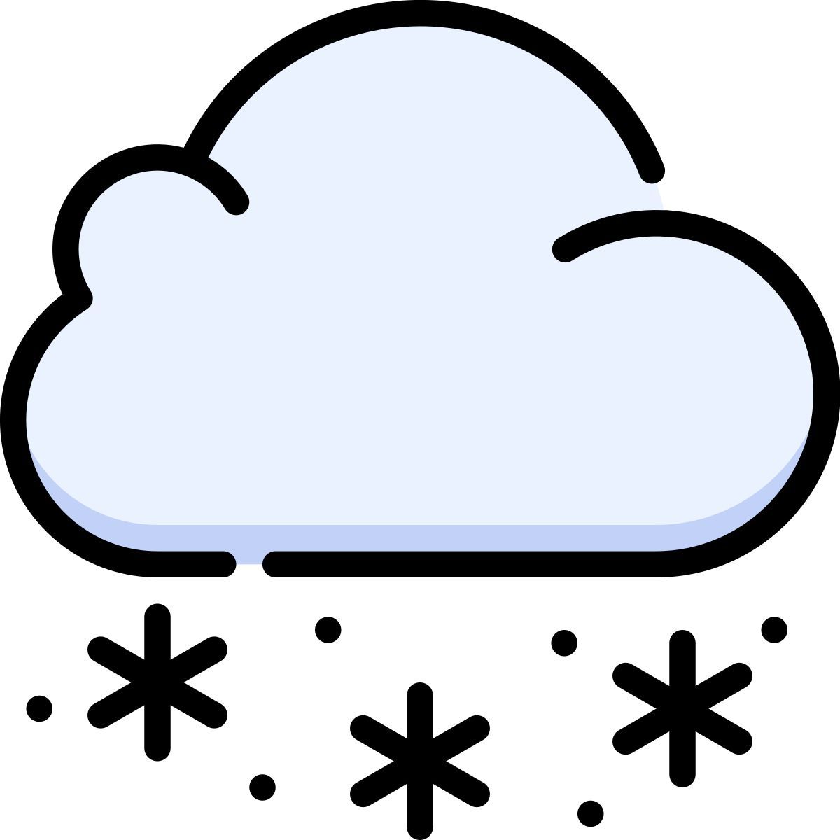 cloud snow icon