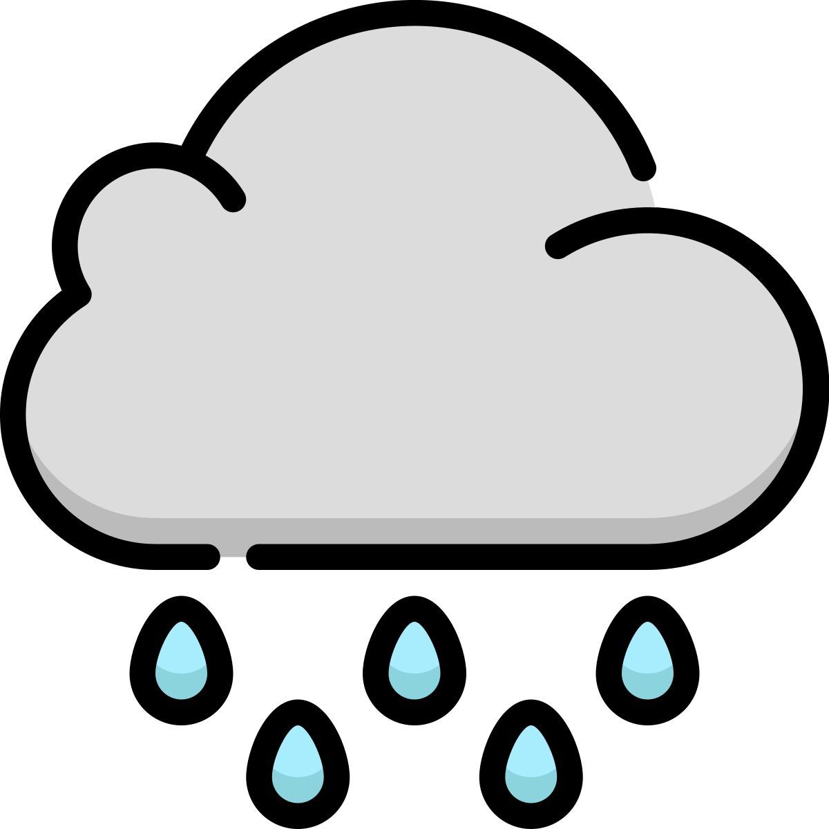 cloud rain icon
