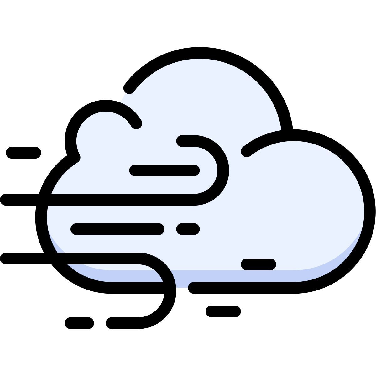 cloud wind icon