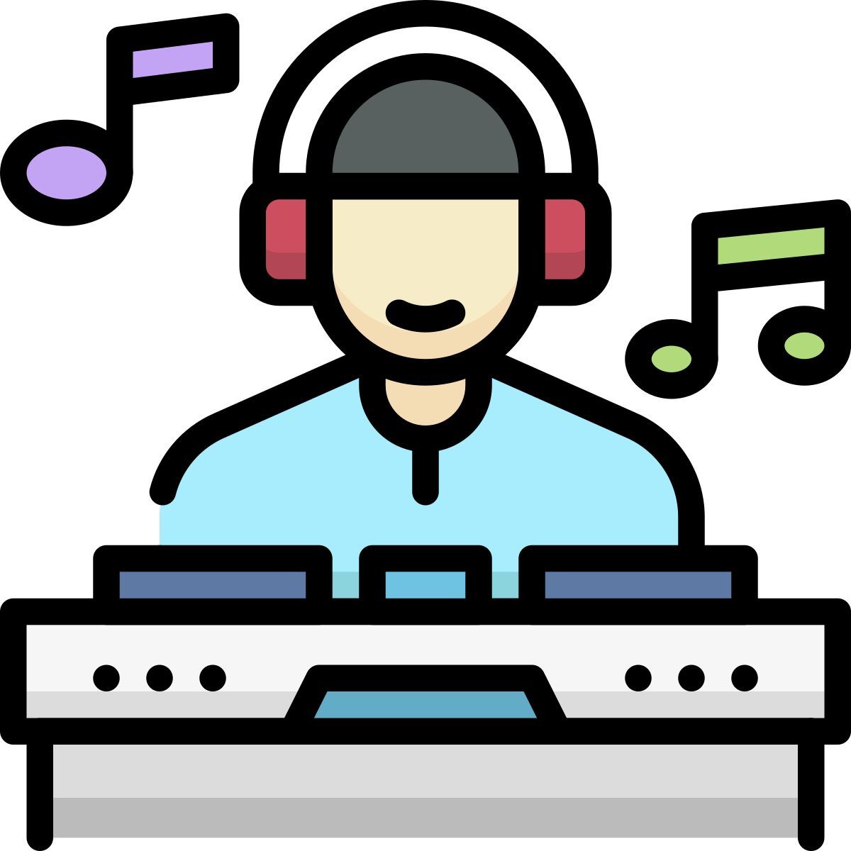 disc jockeysvg icon